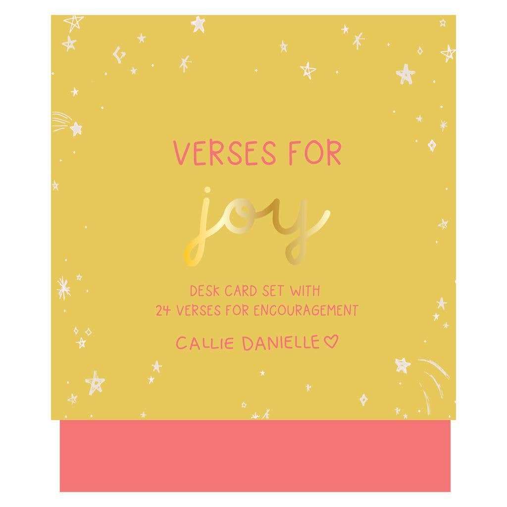 Verses for Joy – Bible Verse Card Set + Display Stand