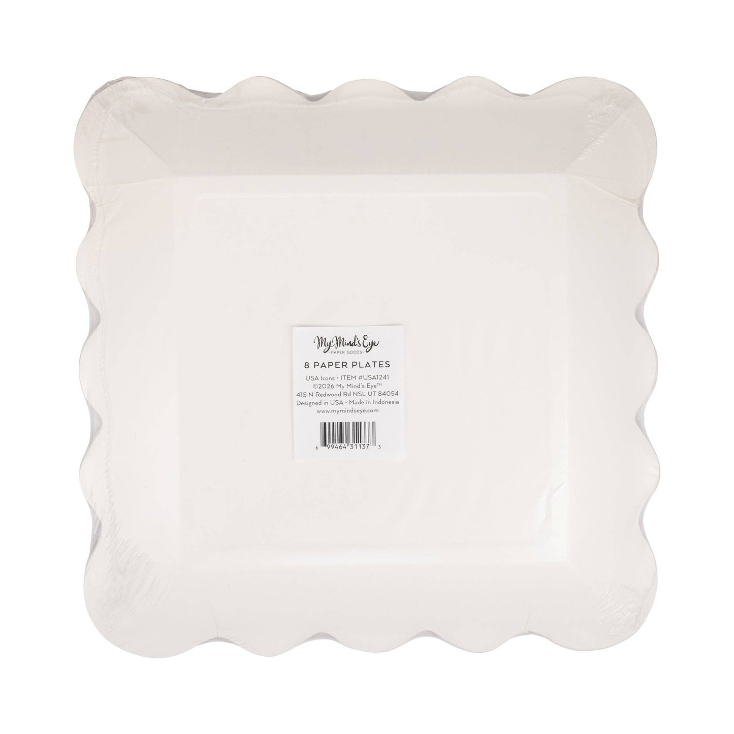 USA Icons Paper Plate - 9"