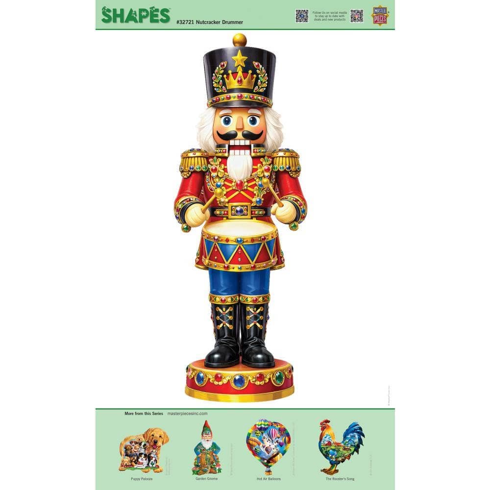 Nutcracker Shaped Drummer 500 Piece Jigsaw Puzzle