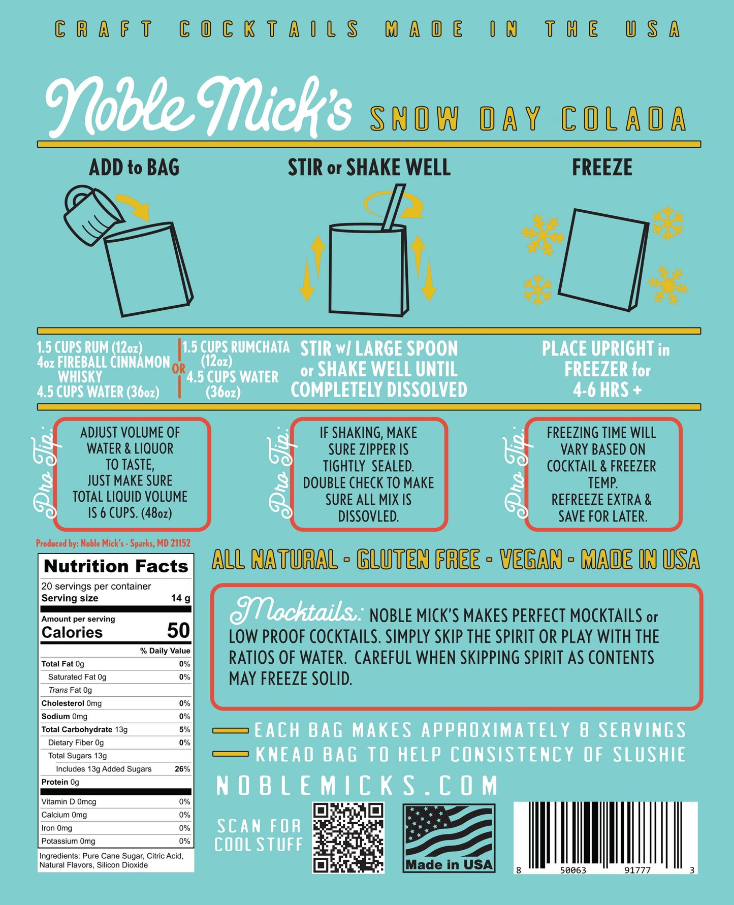 Snow Day Colada Frozen Cocktail