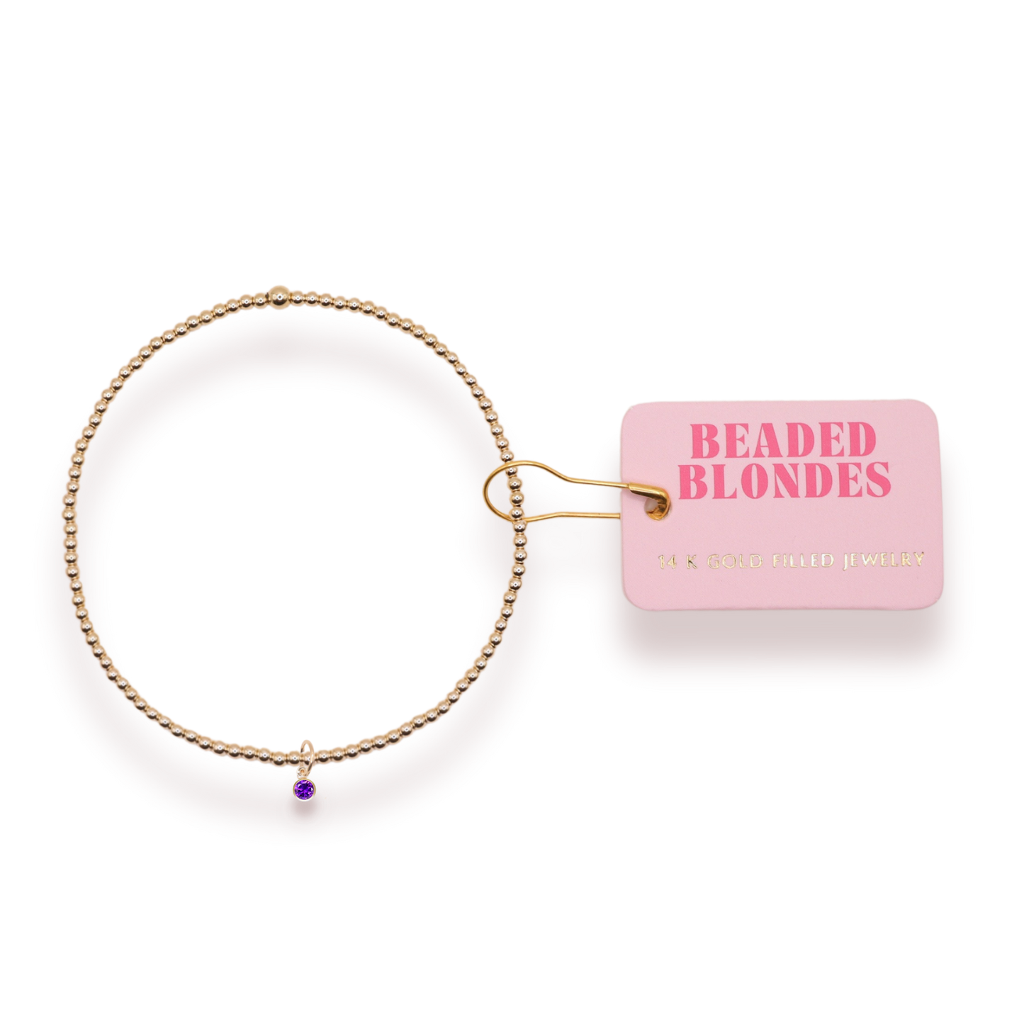 Beaded Blondes Birthstone Charm Bracelets