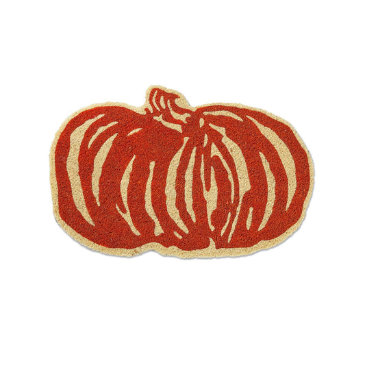 Fall/Harvest Pumpkin Shaped Pvc Coir Mat