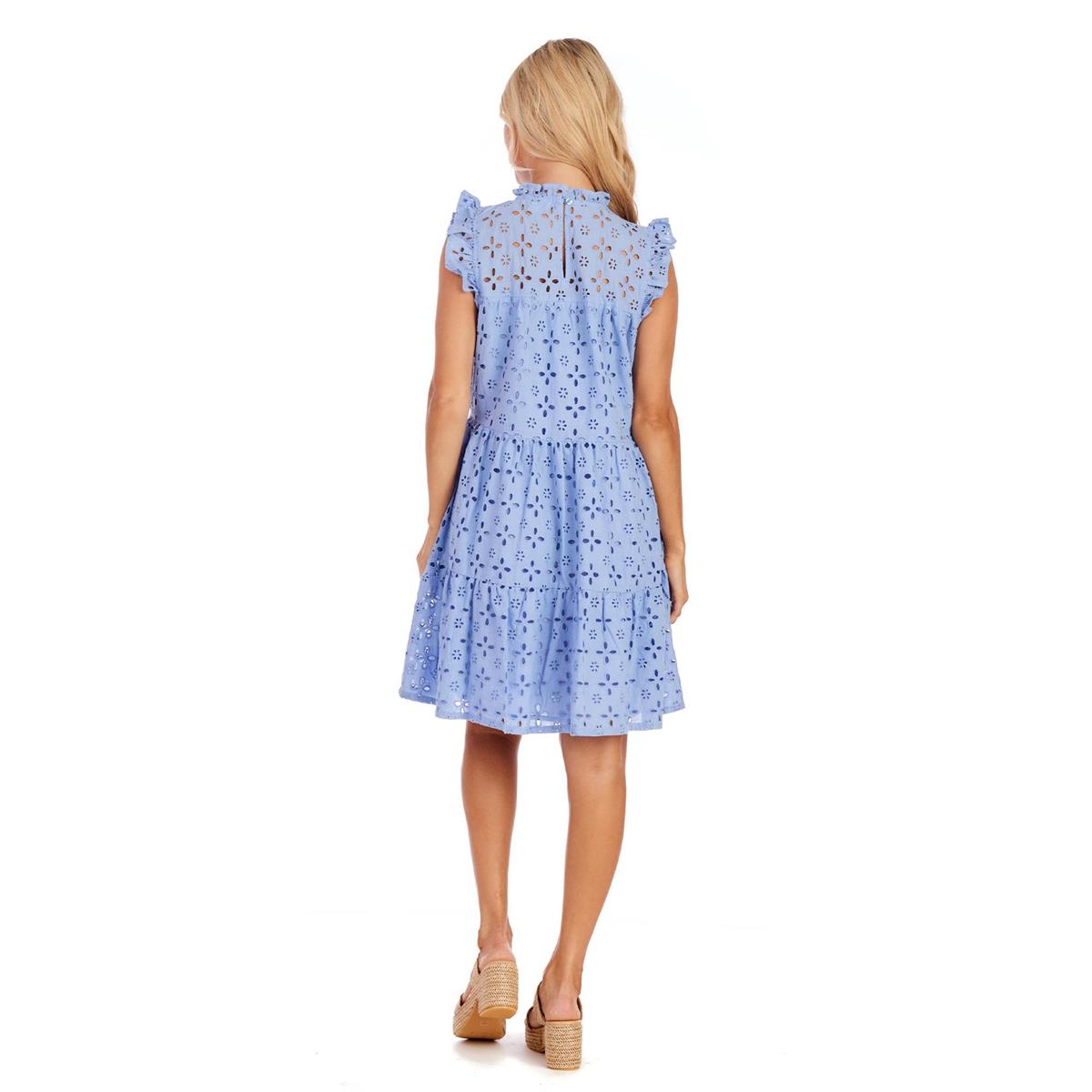 Periwinkle Lula Eyelet Dress
