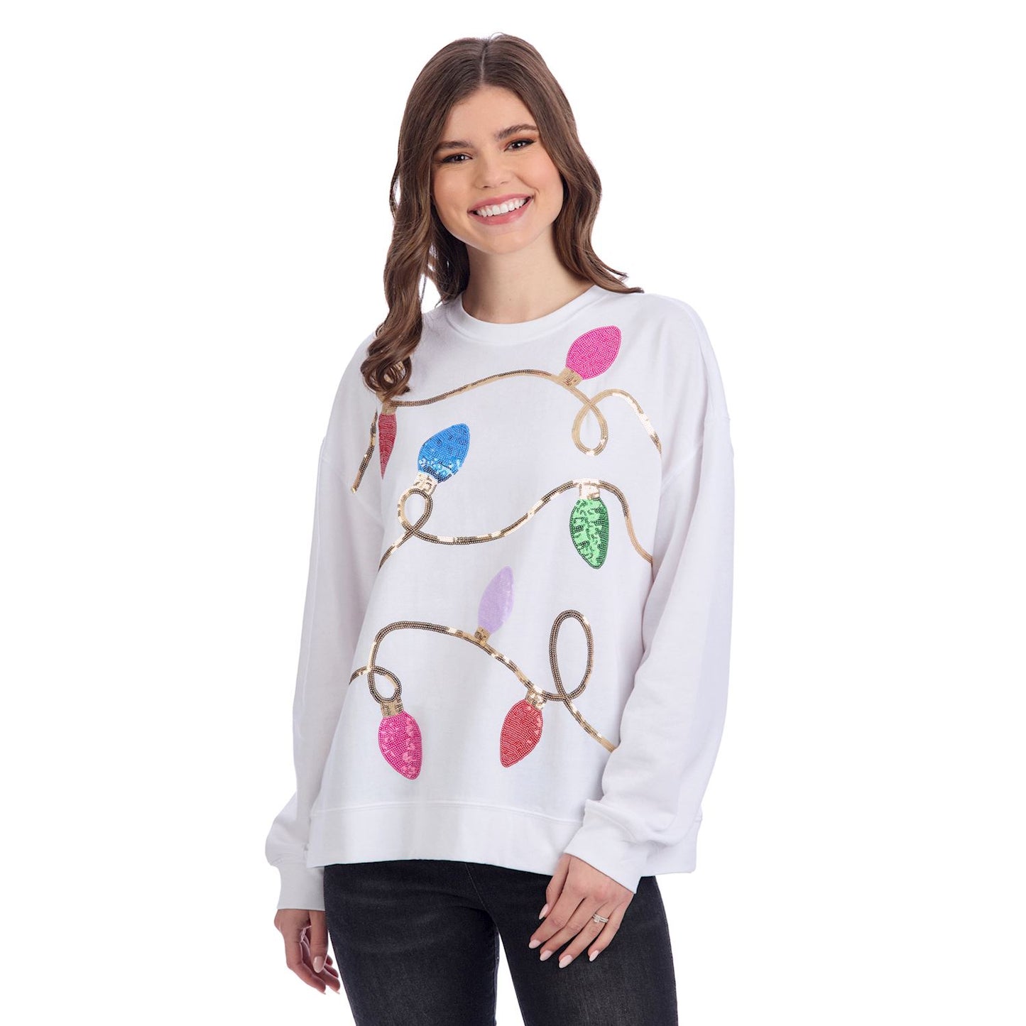 Holiday Lights Sparkle Sweatshirt