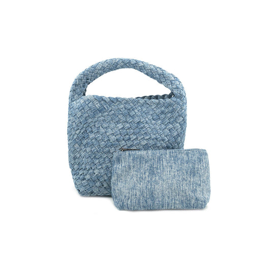 Mini Woven Handbag / Crossbody Purse