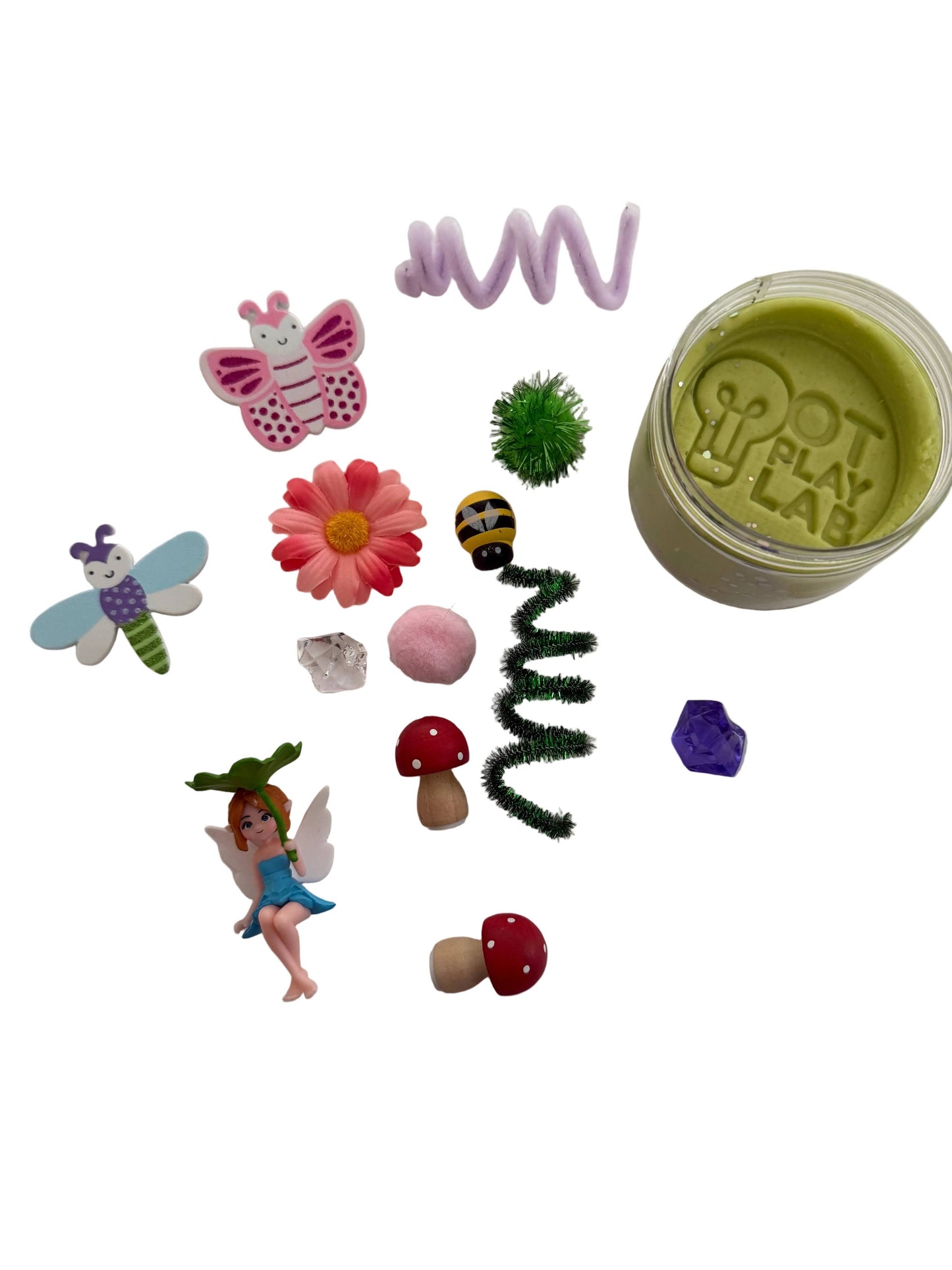 Fairy Garden Sensory Playdough Jar | Fine Motor Toy for Toddlers & Preschoolers