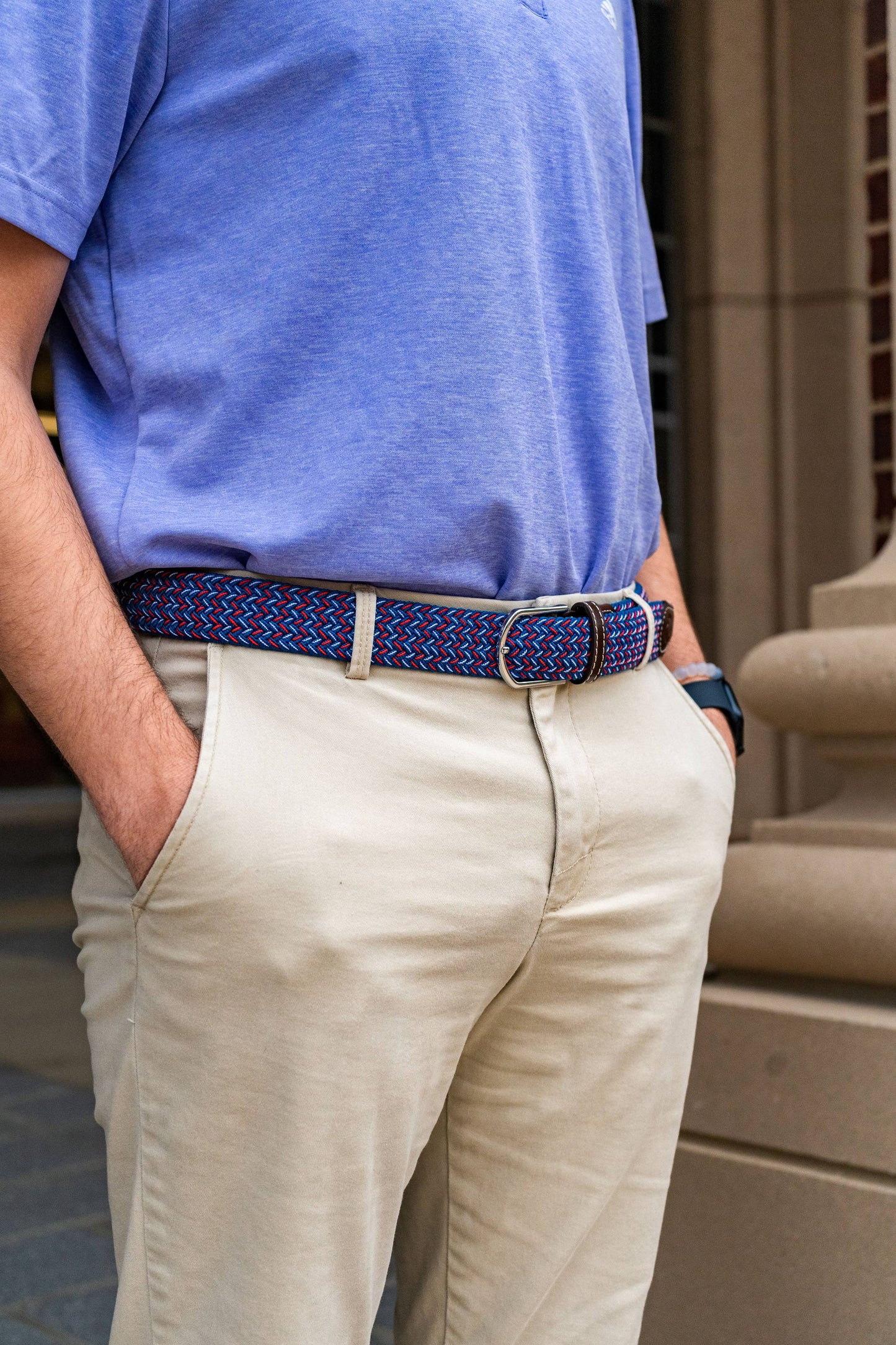 The Plymouth Woven Stretch Belt