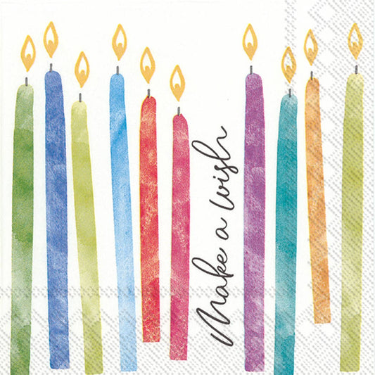 Paper Cocktail Napkins Pack of 20 Birthday Wish