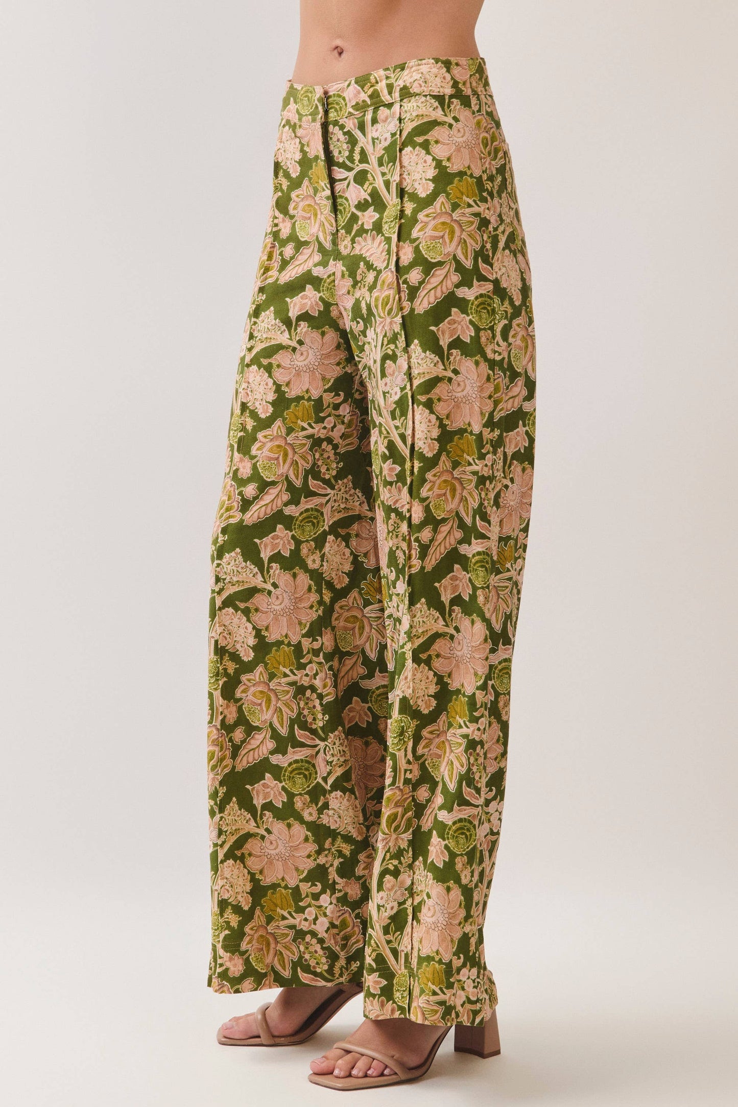 Victoria Fall Floral Print Wide Leg Pants