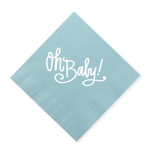Oh Baby! | Baby Cups & Napkins ( Blue and Pink )