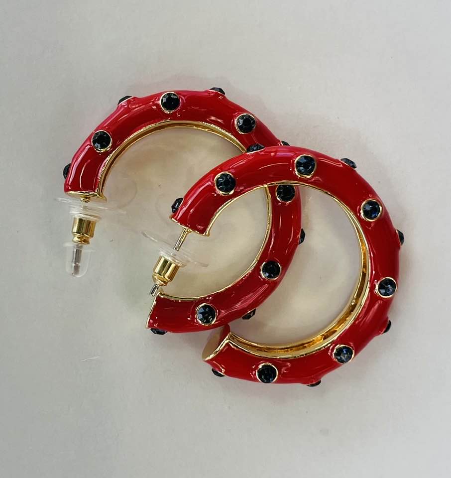 Michelle McDowell Arlet Earrings Red & Blue