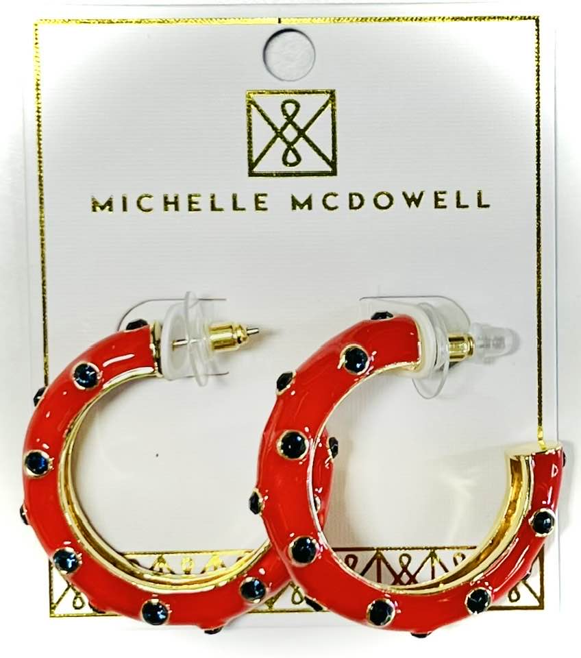 Michelle McDowell Arlet Earrings Red & Blue