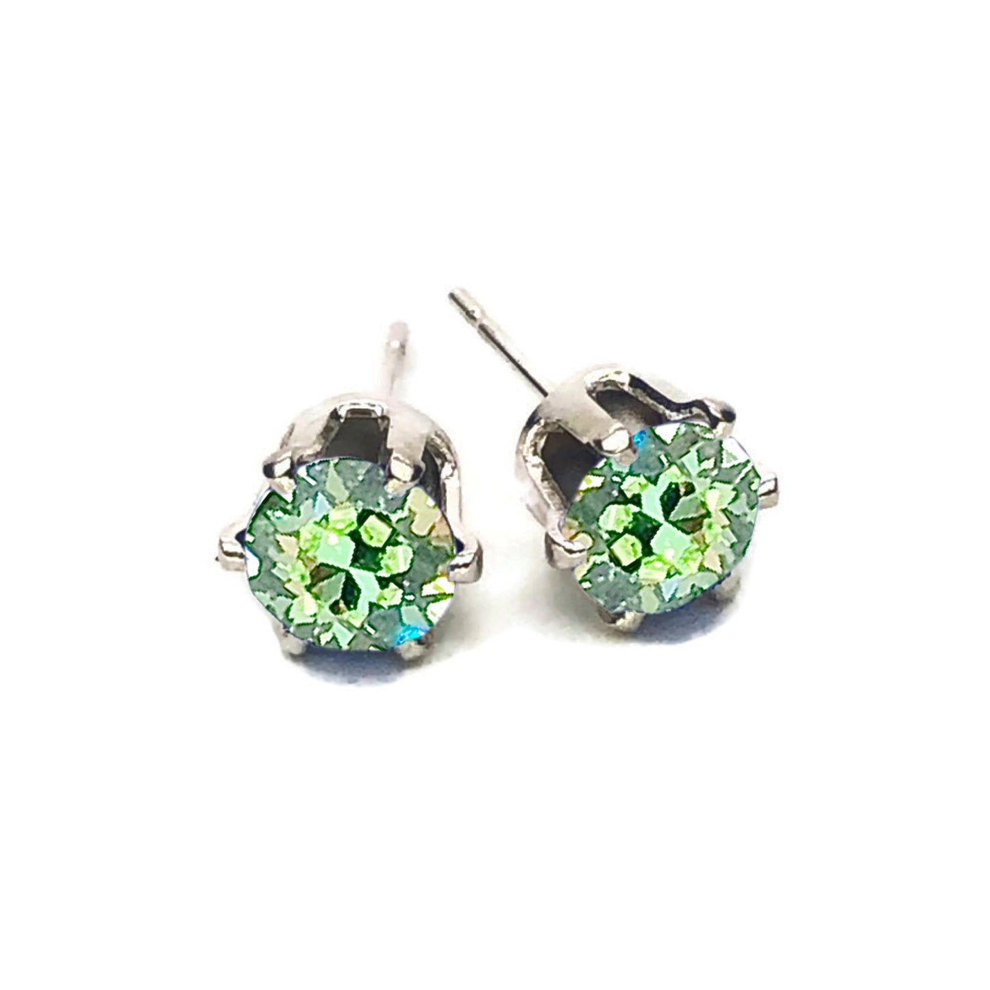 Earth Grace Birthstone Stud Earrings