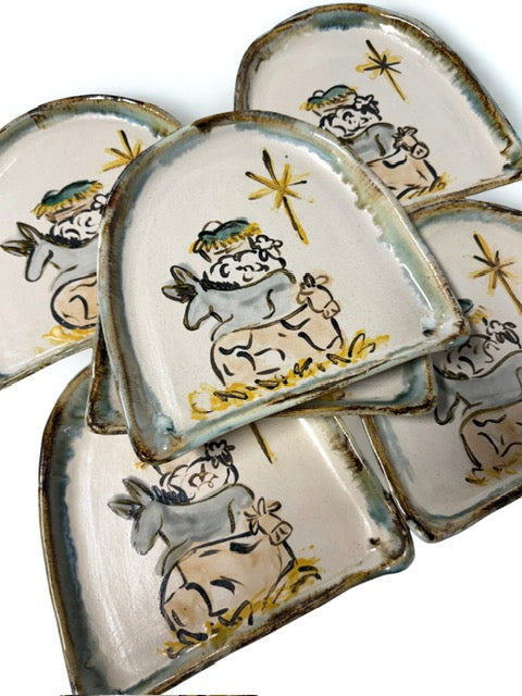 Rosaline Away in a Manger Plate