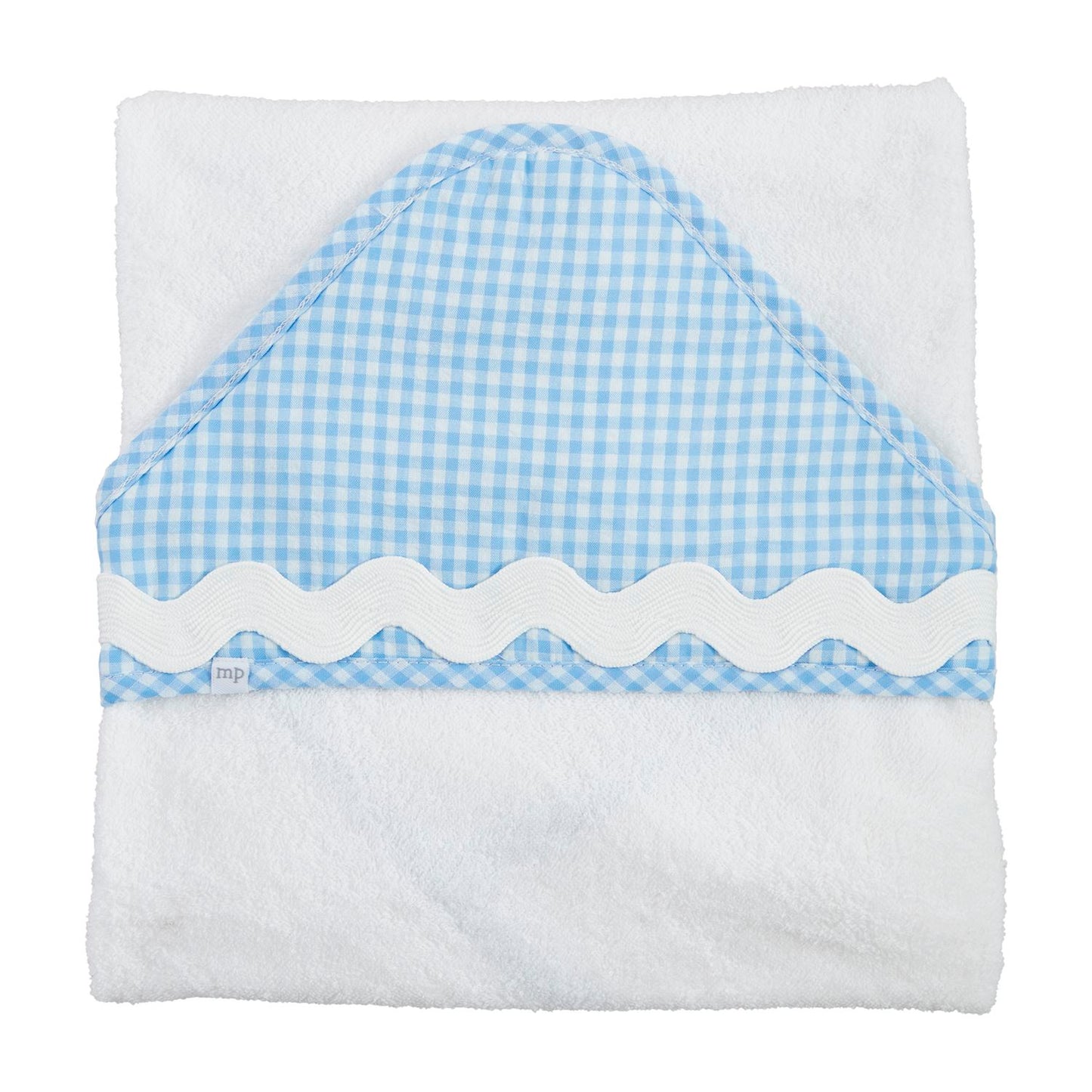 Hooded Baby Towel ( Pink or Blue Ric-Rac )