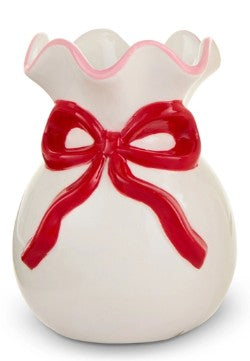 Bow Ruffled Vases ( 2 sizes )