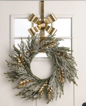 Gold Bow Wreath Hanger