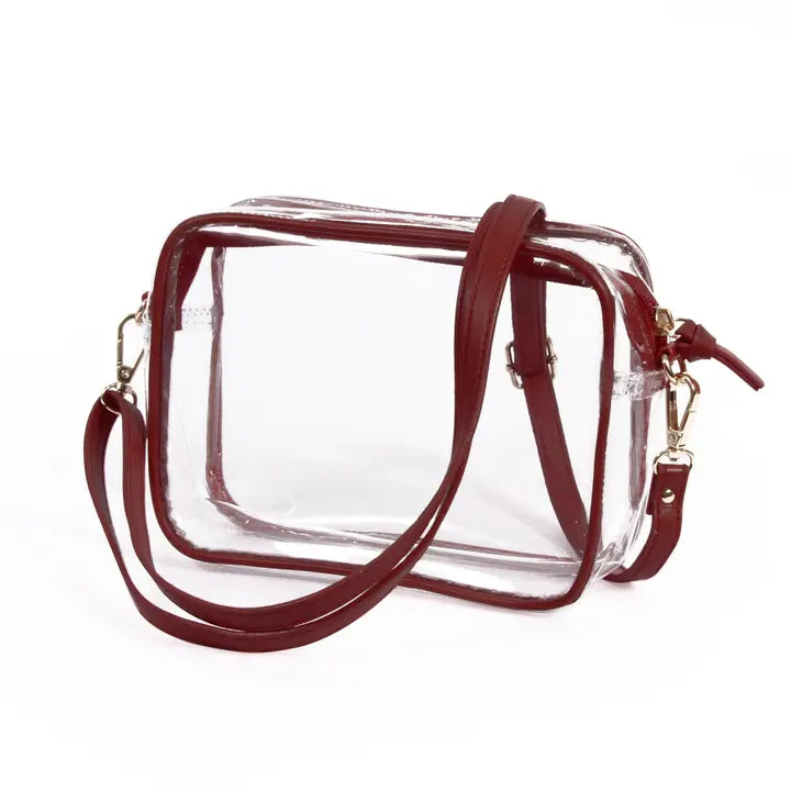 Bridget Clear Purse with Gameday Trim and Straps