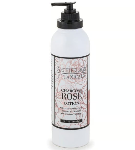 Archipelago Charcoal Rose Body Lotion 18oz. ( NEW )