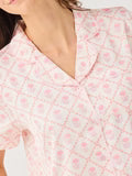 Women's Charlotte Satin Shorts Set | Florette Folly Pink