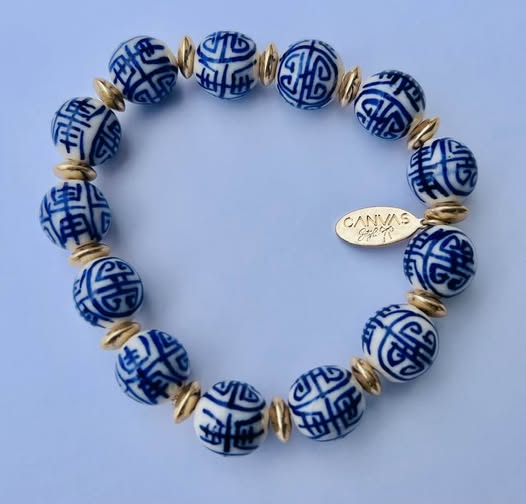 Leilani Chinoiserie Stretch Bracelets