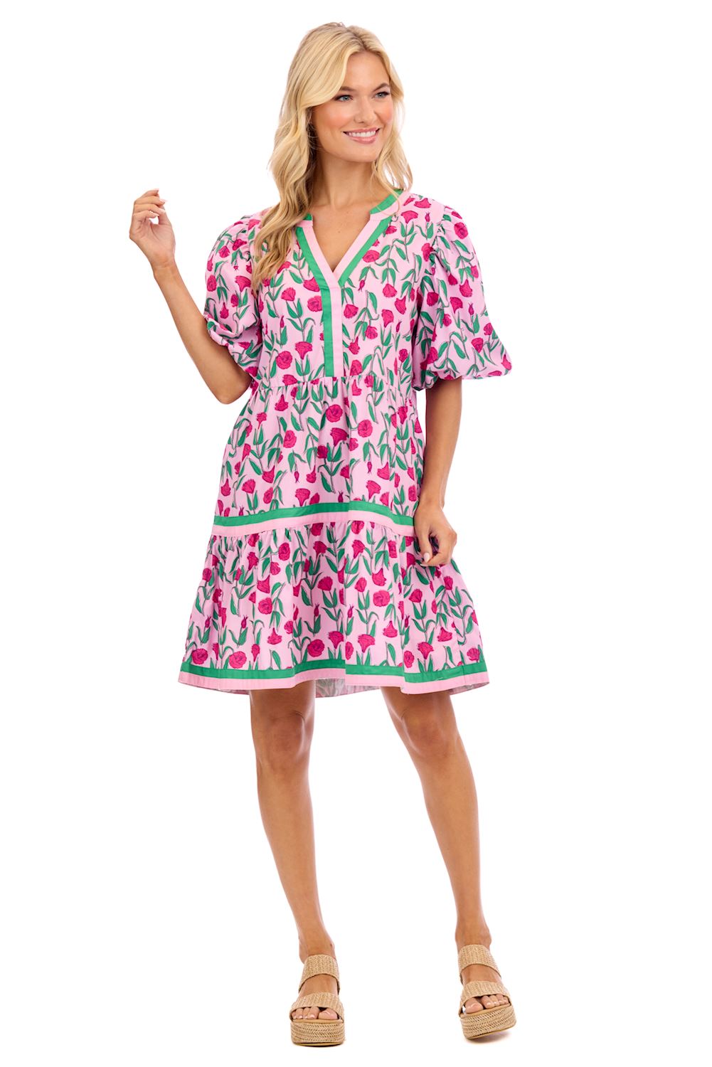 Cody Balloon Sleeve Dress ( S-L )