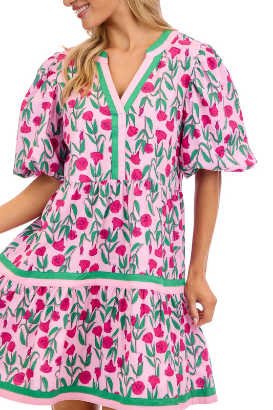 Cody Balloon Sleeve Dress ( S-L )