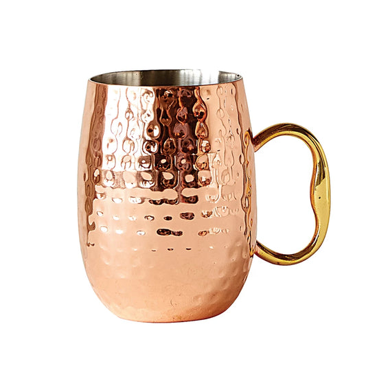 Hammered Stainless Steel Mule Mug - Copper Finish