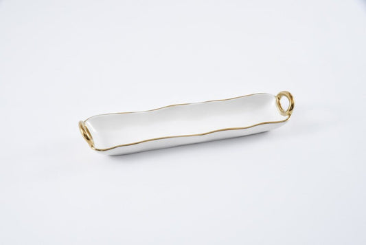 Cracker Tray Gold Handle