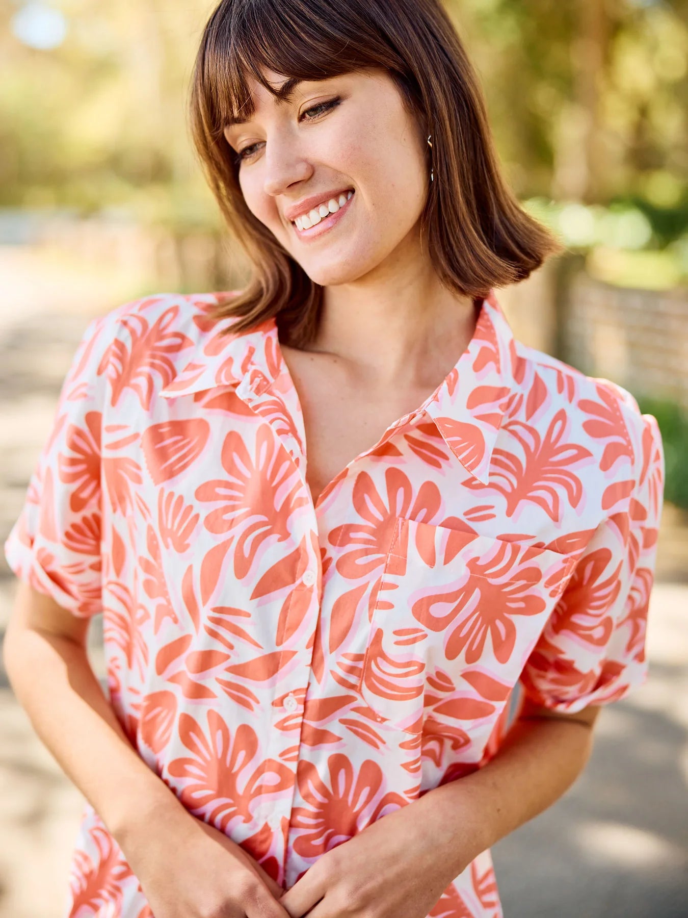 Dani Dress | Spring It On Coral