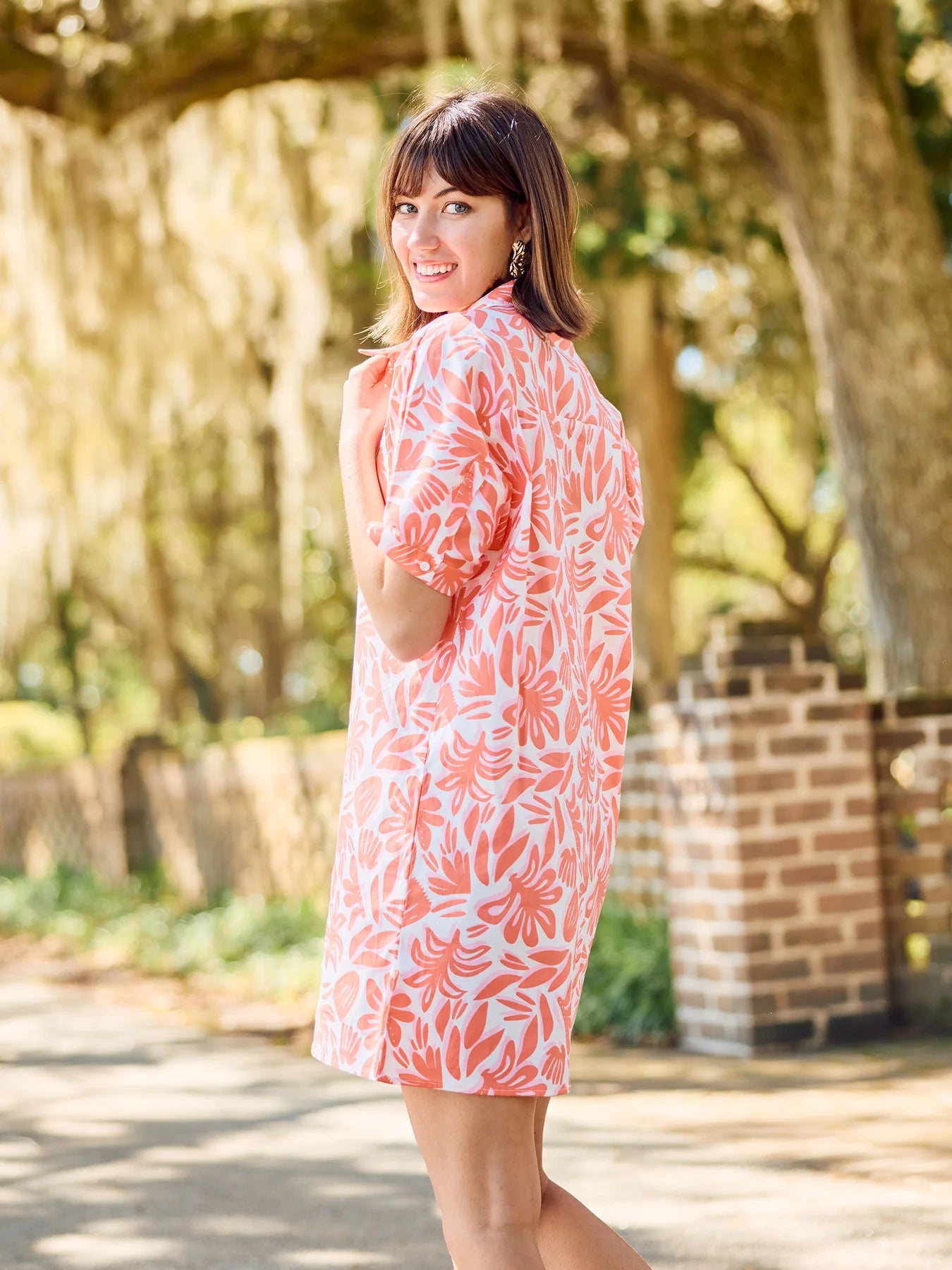 Dani Dress | Spring It On Coral