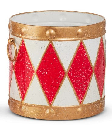 Red and White Drum Buckets ( 2 sizes )