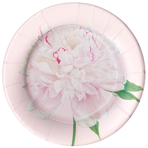 Duchess Peonies Salad/Dessert Plate - 8 Plates