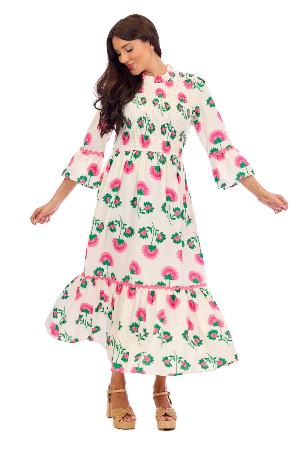Elle Smocked Maxi Dress ( S-L )