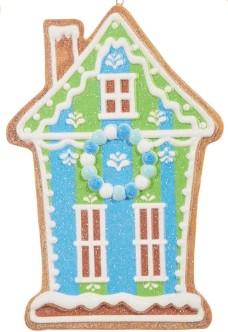 6" Vivid Jolly Gingerbread House Ornament
