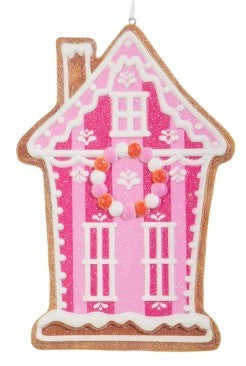 6" Vivid Jolly Gingerbread House Ornament
