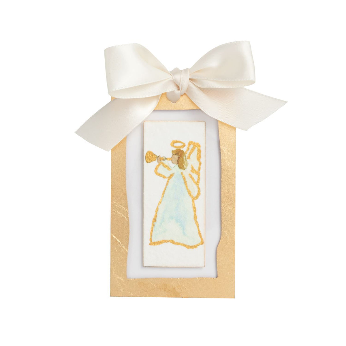 Gold Acrylic Painted Ornaments