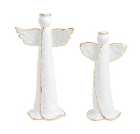 Gold Edge Ceramic Angels ( Small or Large )