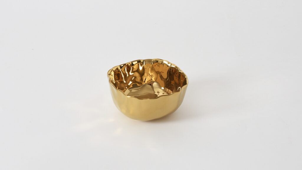 Gold Snack Bowl