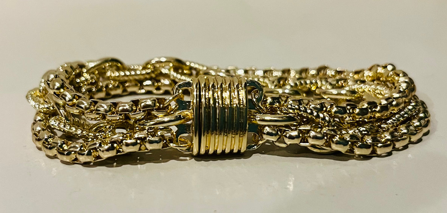Gold Tri-Bracelet