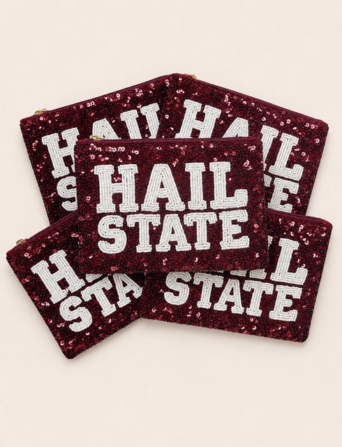 HAIL STATE Sequins & Beaded Pouch - NEW DESIGN!