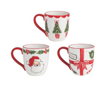 Hand Painted Christmas Mugs ( 3 Designs )
