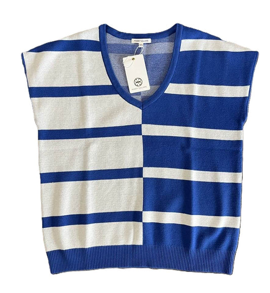 Hannah Sweater Blue/White
