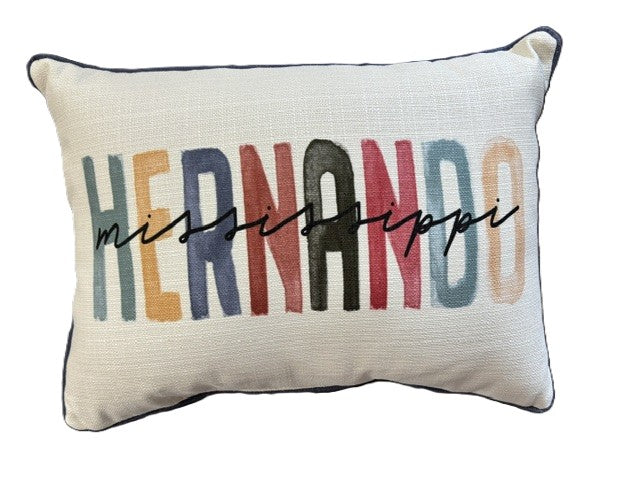 Hernando, MS Colorblock Pillow