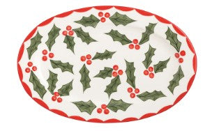 Holly Serving Platter