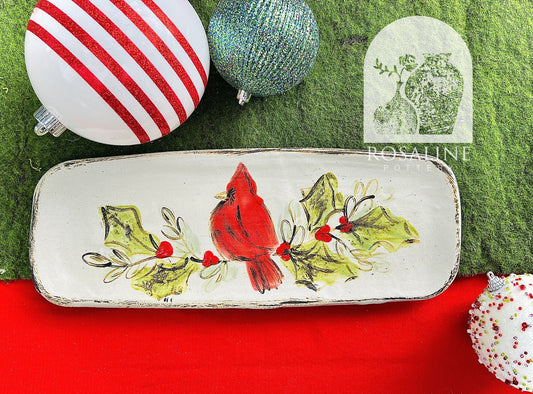 Rosaline Pottery Holly Promise Dish