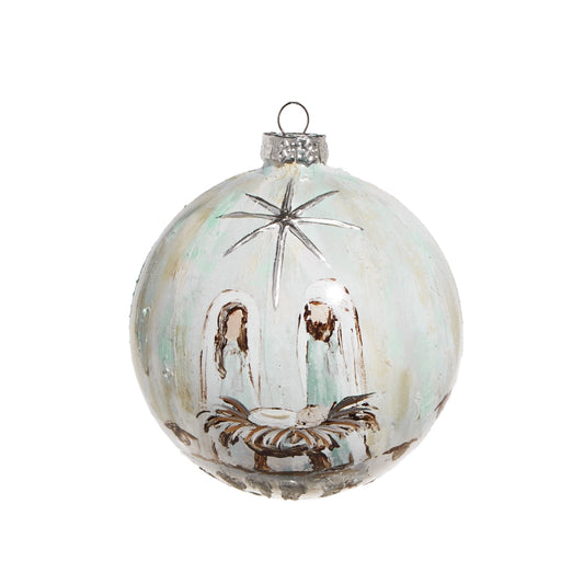 5" Holy Family Ball Ornament