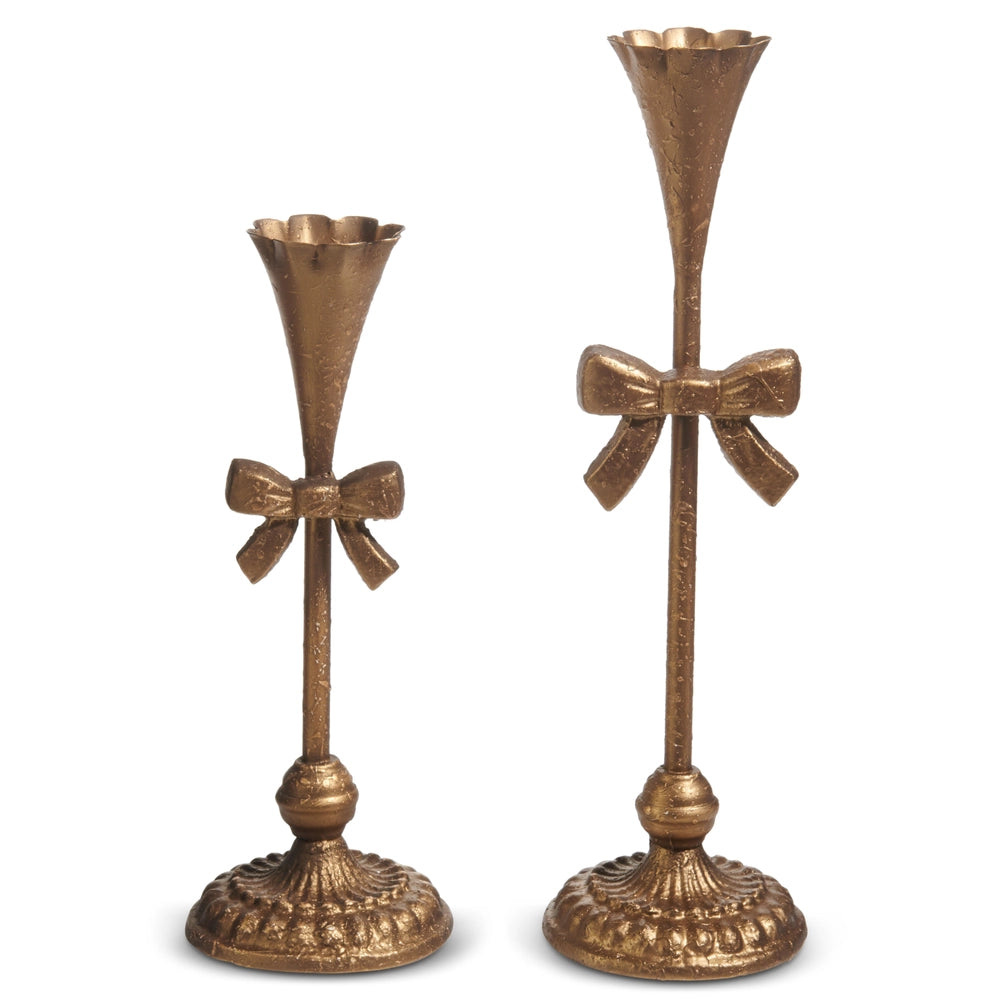 Iron Bow Candlesticks - 2 sizes
