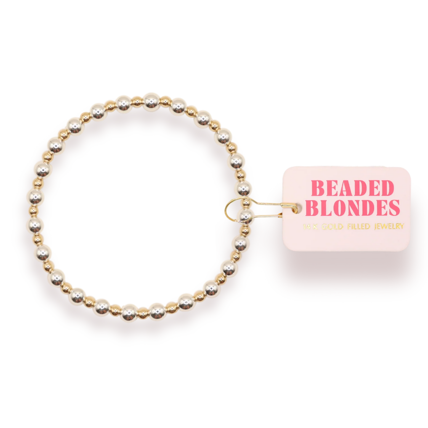 Beaded Blondes Silver / Gold/Silver Mixed Bracelet Collection