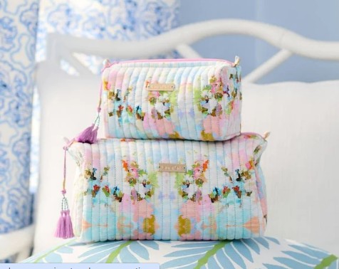 Laura Park Brooks Avenue Large Cosmetic Bag ( New )